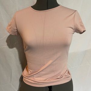 Pink stretchy tee shirt